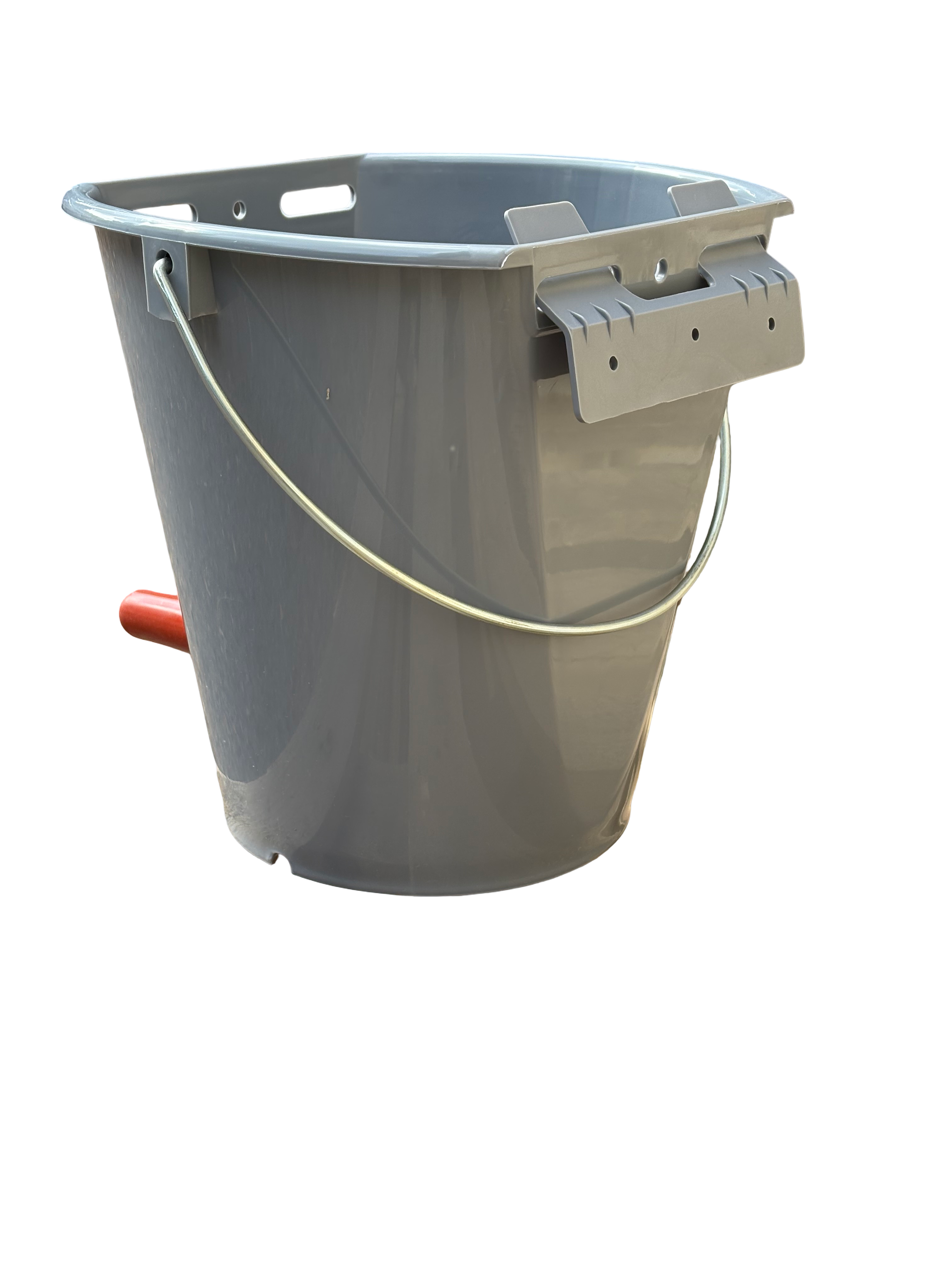 Ведро-поилка для телят 8 л, серое