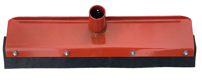 Скребок для навоза без ручки обрезиненный, 40см красный