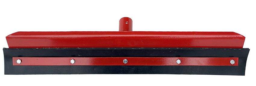 Скребок для навоза без ручки обрезиненный 55см, красный