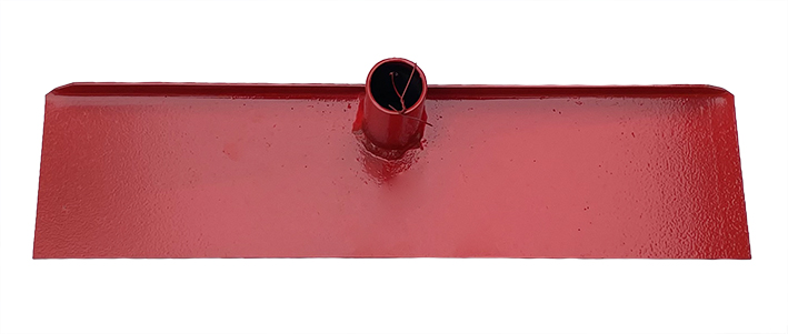 Скребок для навоза без ручки необрезиненный, 40см красный